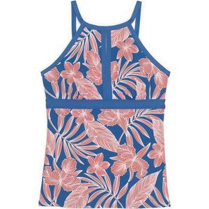 Lands' End Small/ 6 D Chlorine Resistant Keyhole High Neck Tankini Swim Top Tank